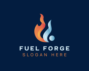 Liquid Fuel Flame logo design