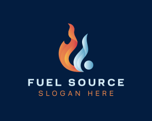 Liquid Fuel Flame logo design