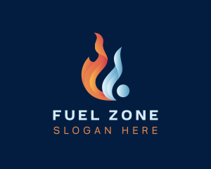 Liquid Fuel Flame logo design