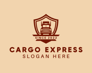 Freight Truck Shield  logo design