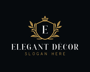 Elegant Shield Crest logo design