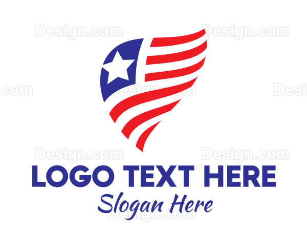 Simple American Flag Logo