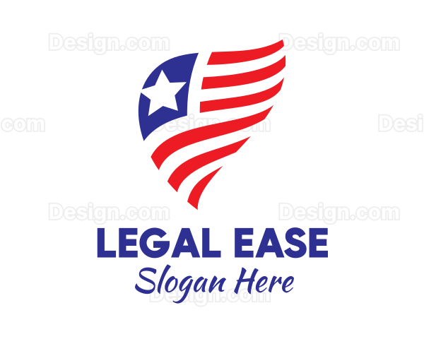 Simple American Flag Logo