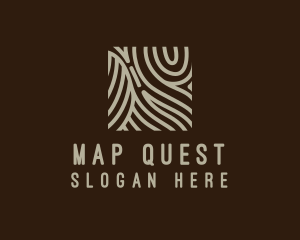 Land Map Lines  logo design