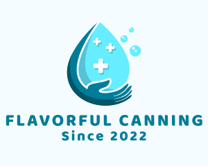 Hand Liquid Sanitizer logo design