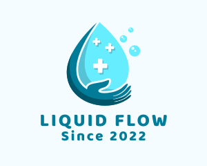 Hand Liquid Sanitizer logo design