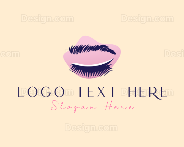 Beauty Eyelashes Makeup Logo