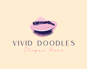 Beauty Eyelashes Makeup logo design