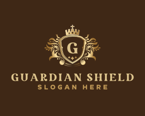 Luxury Crown Shield logo design