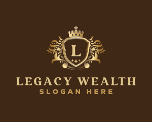 Luxury Crown Shield logo design