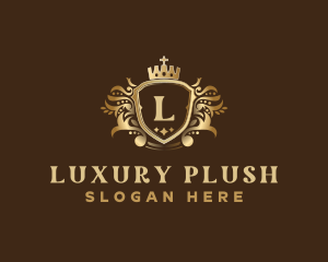 Luxury Crown Shield logo design