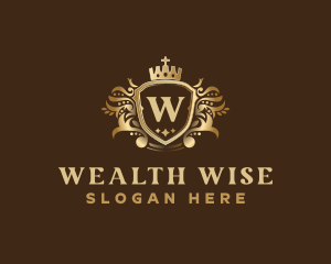 Luxury Crown Shield logo design