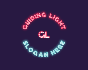 Neon Light Night Club logo design