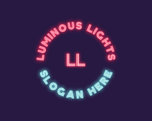 Neon Light Night Club logo design