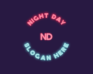 Neon Light Night Club logo design