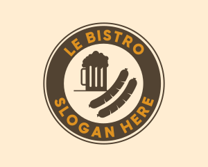 Beer Deli Bistro Badge logo design