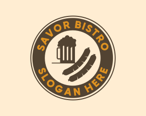 Beer Deli Bistro Badge logo design