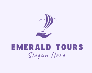 Balloon Tour Hand logo design