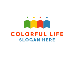 Color Pencil Books logo design