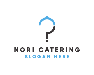 Food Catering Cloche Question logo design