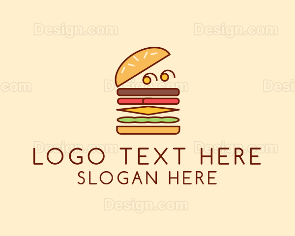 Burger Fast Food Logo