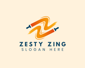 Painting Brush Letter Z logo design