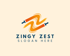 Painting Brush Letter Z logo design