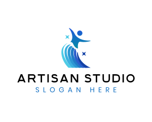 Ballerina Dance Performer logo design