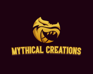 Monster Dragon Avatar logo design
