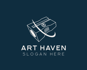 Art Pencil Sharpener logo design