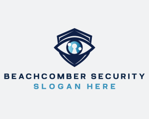 Security Eye Keyhole logo design