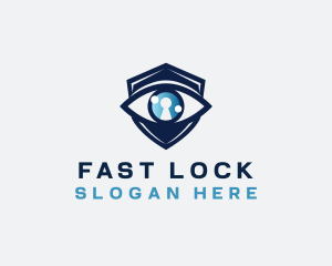 Security Eye Keyhole logo design