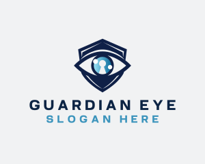 Security Eye Keyhole logo design