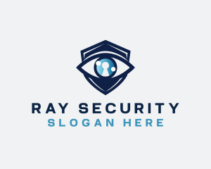 Security Eye Keyhole logo design