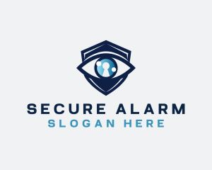 Security Eye Keyhole logo design