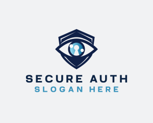 Security Eye Keyhole logo design