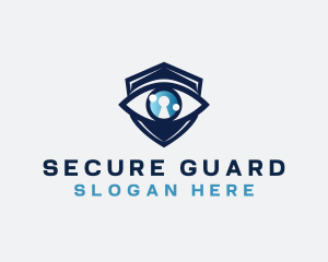 Security Eye Keyhole logo design