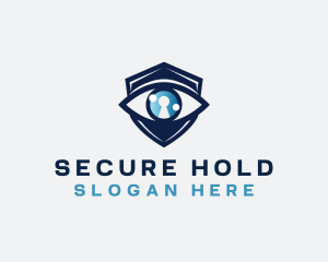 Security Eye Keyhole logo design