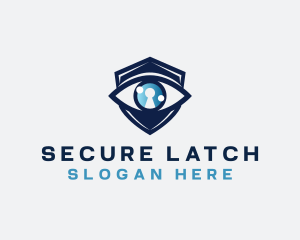 Security Eye Keyhole logo design