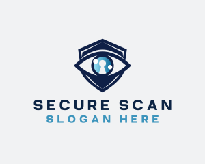 Security Eye Keyhole logo design