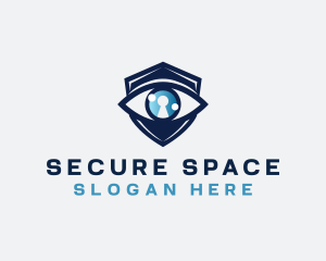 Security Eye Keyhole logo design