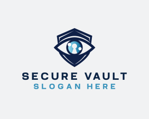 Security Eye Keyhole logo design