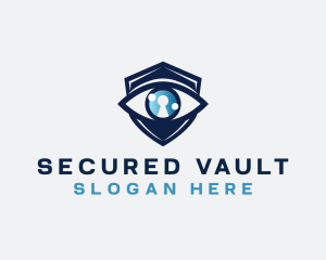 Security Eye Keyhole logo design