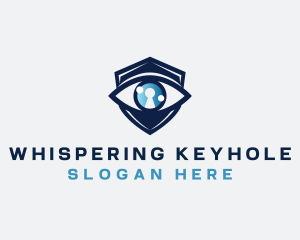 Security Eye Keyhole logo design