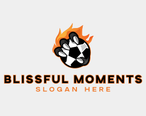 Flaming Soccer Football logo