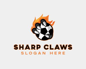 Flaming Soccer Football logo