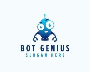 Cute Robot Gaming logo design