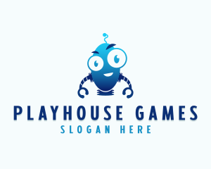 Cute Robot Gaming logo design