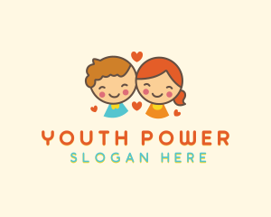 Children Youth Preschool logo design