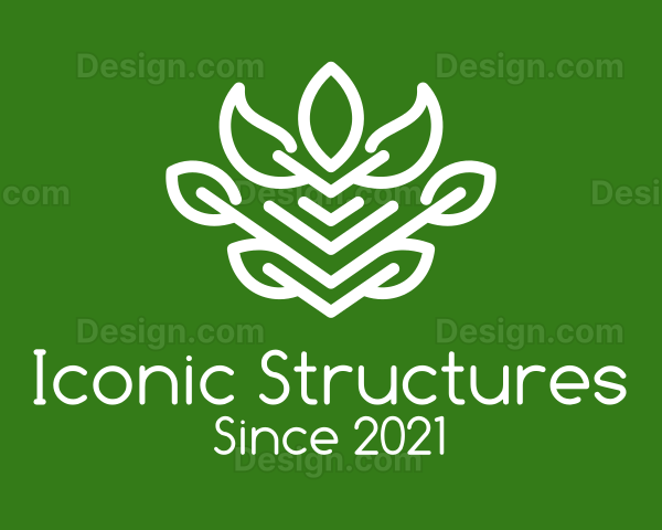 Organic Herb Plant Logo